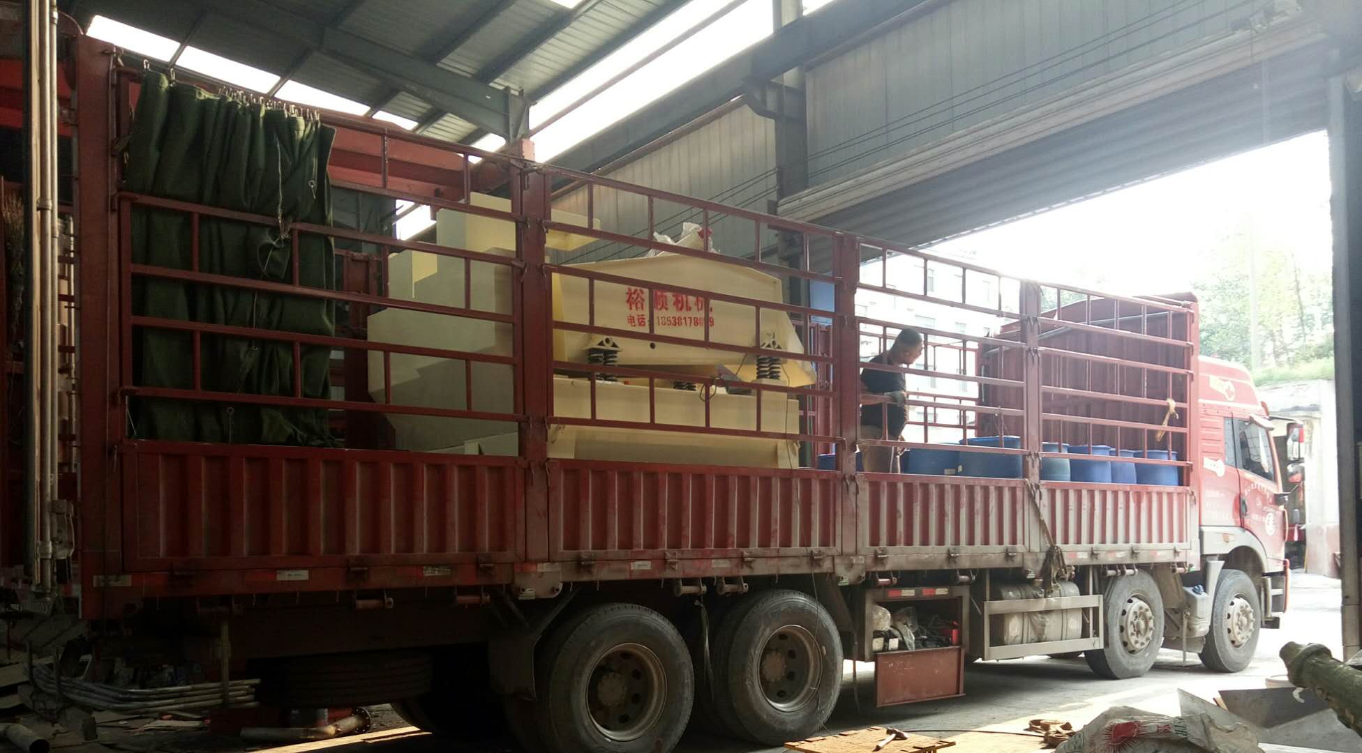 發往山東煙臺的250細沙回收機